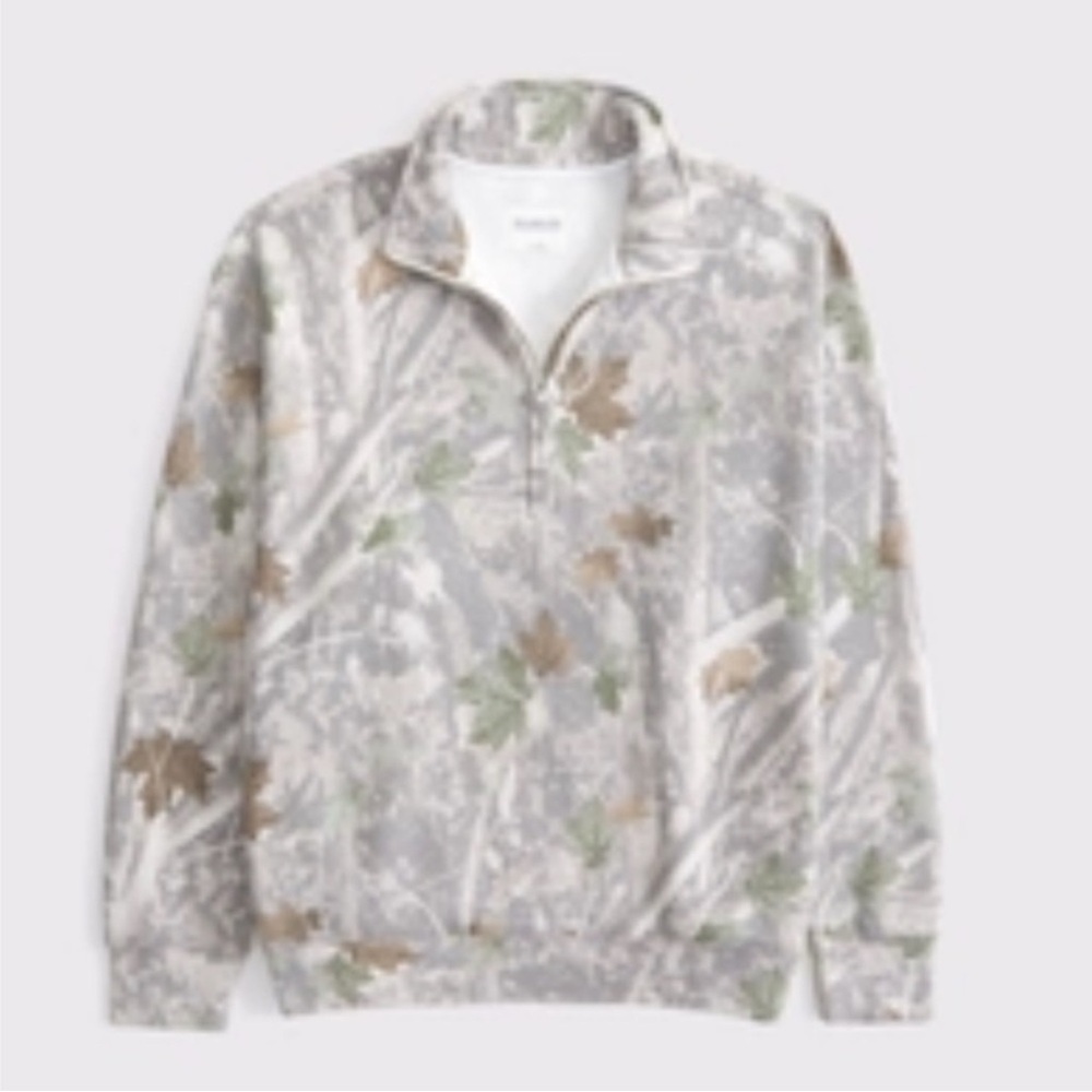 Abercrombie Camo Essential Vintage Sunday Half-Zip